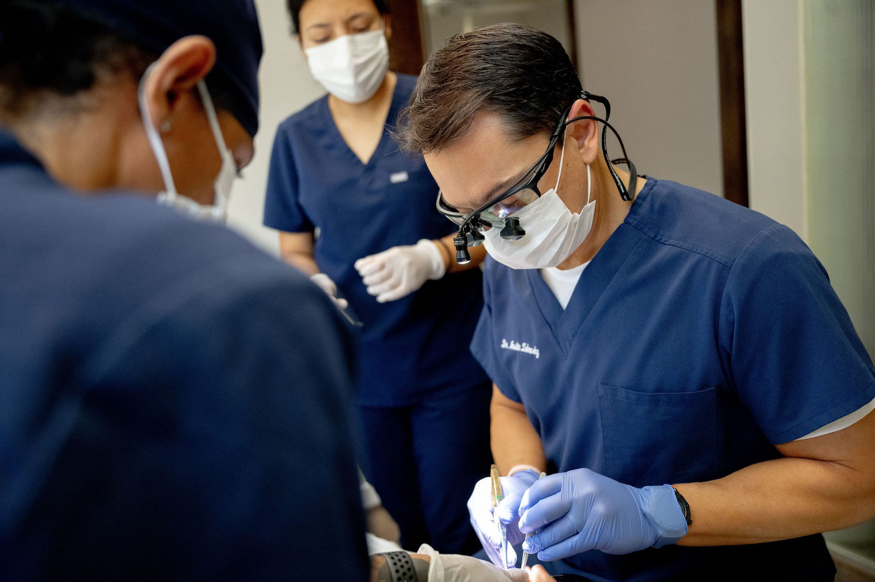 Close-up surgical precision at Precision Periodontics